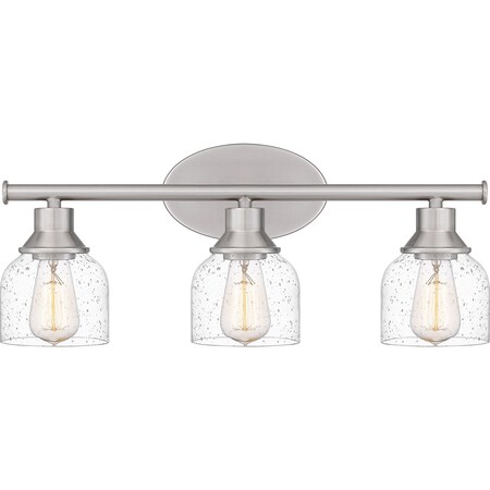 Quoizel Caverly Bath 3 Lights Brushed Nickel. CVL8622BN